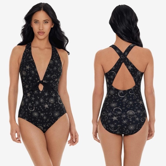 Magicsuit Lucky Stars Halle One-Piece Swimsuit NWOT